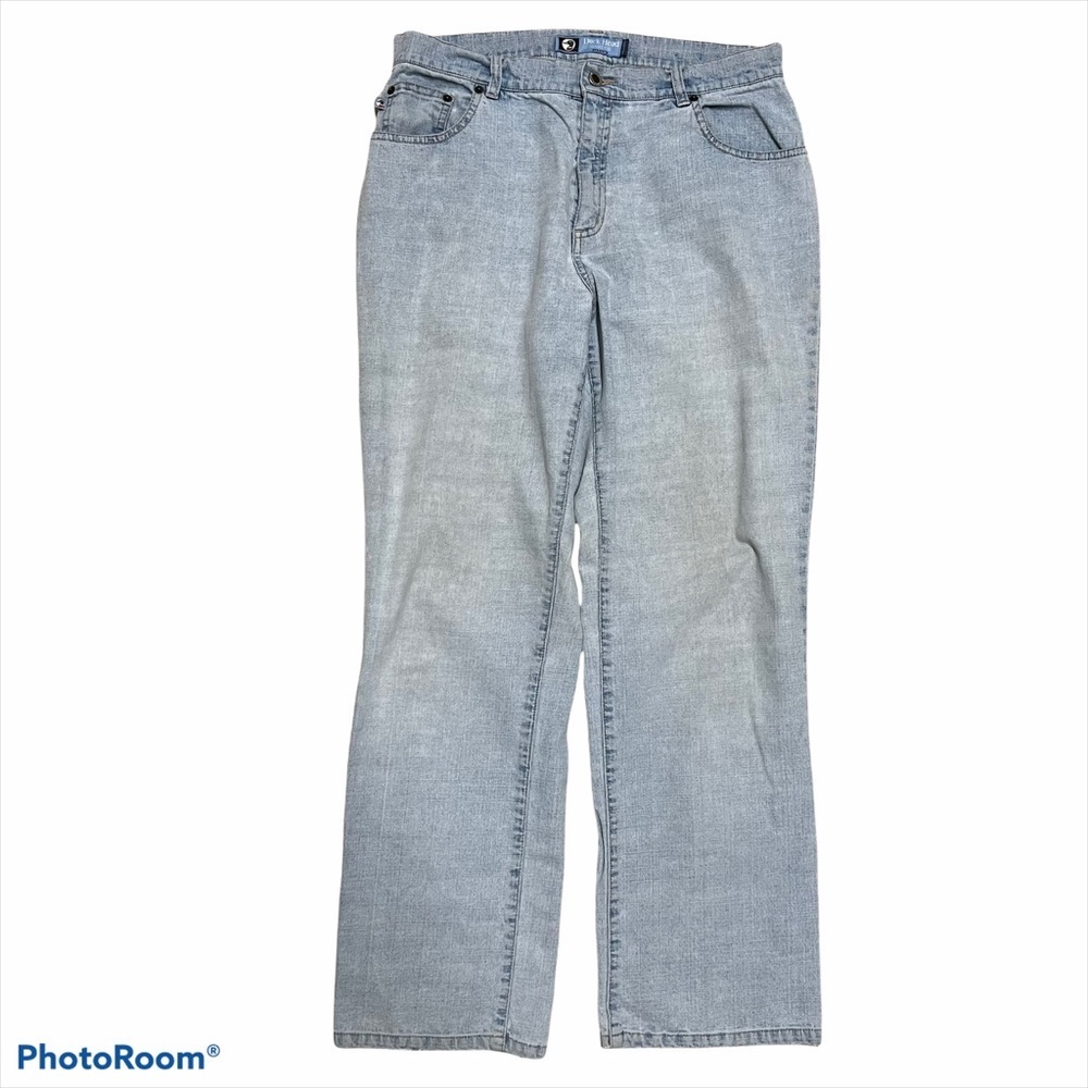 Duck Head Blue Jeans loose baggy y2k grunge light wash size 12